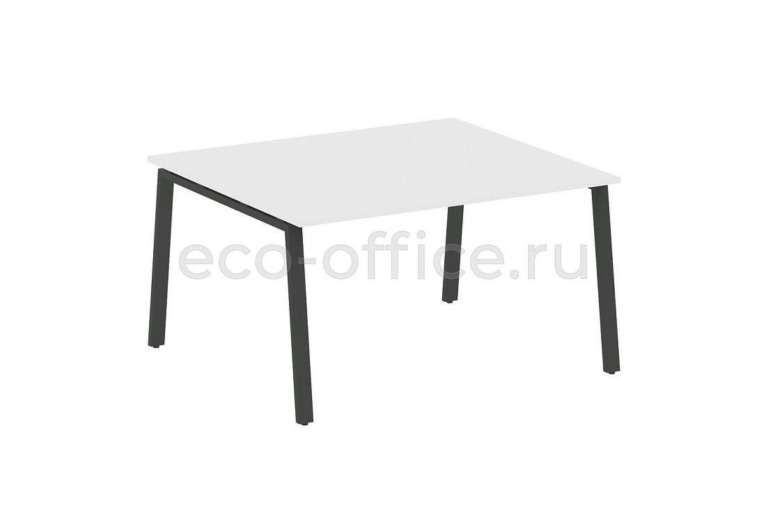Стол переговорный (1 столешница) METAL SYSTEM STYLE БА.ПРГ-1.3 Белый / Антрацит металл  стоимость
