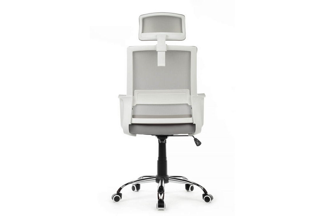 кресло rv chair mint 1029hw серая сетка / серая ткань фото