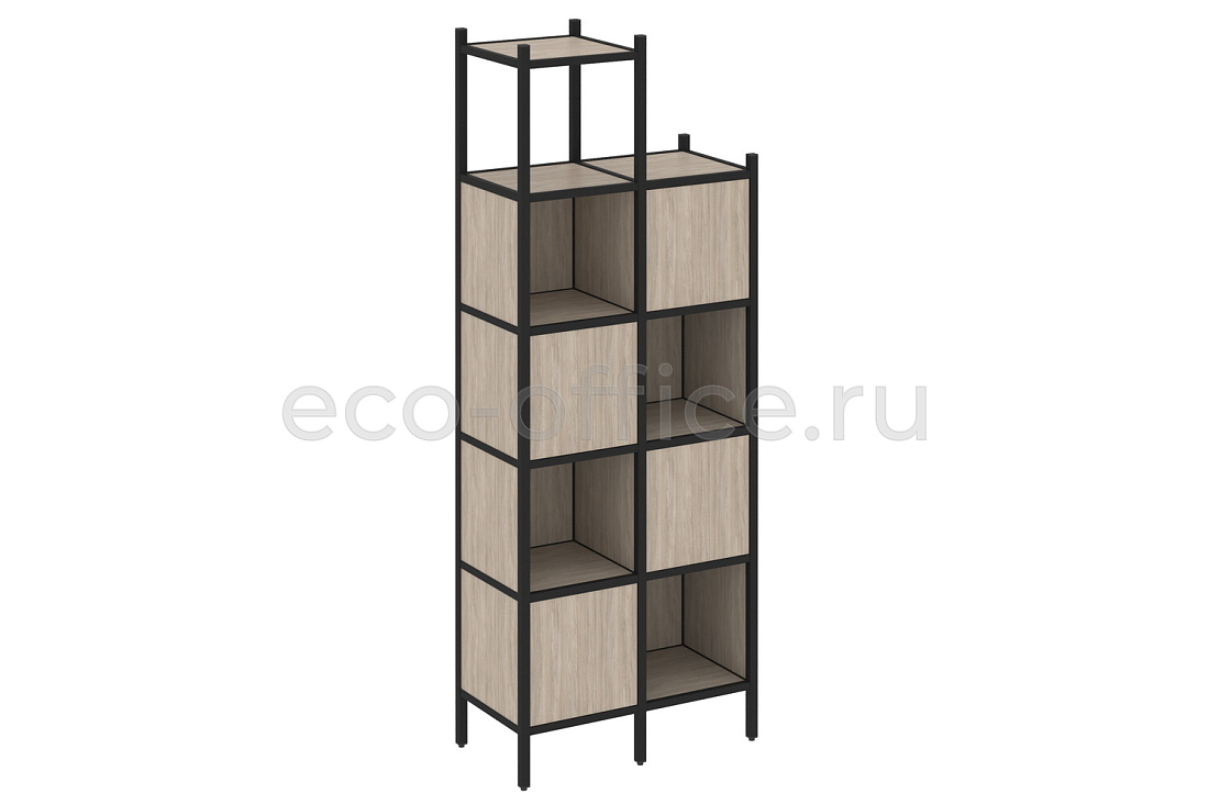 Комплект наборного стеллажа LOFT VR.L-20 Дуб Аттик / Чёрный металл  стоимость