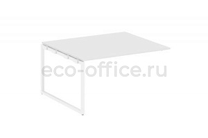 Проходной наборный элемент переговорного стола METAL SYSTEM QUATTRO 4x4 40БО.ППРГ-3 Белый / Белый металл фото