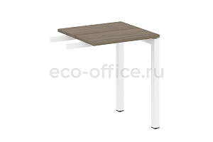 Приставной элемент на П-образном м/к METAL SYSTEM QUATTRO 5x5 50БП.ПР-1 Вяз Благородный / Белый металл фото