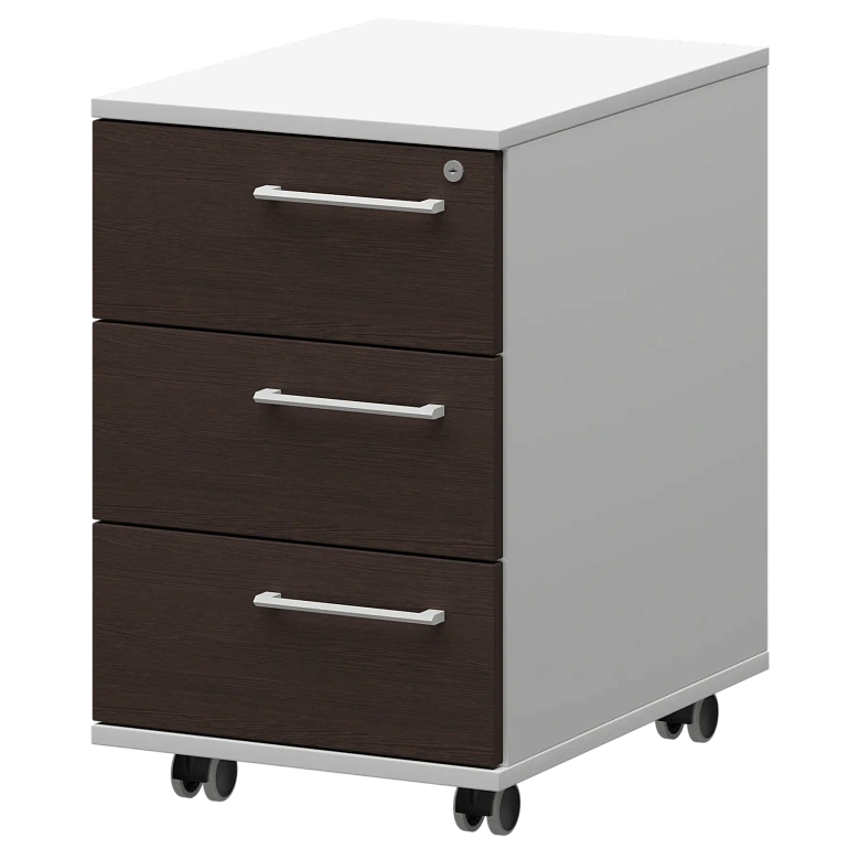 тумба мобильная/подвесная левая protech kzt-61l дуб венге/белый фото