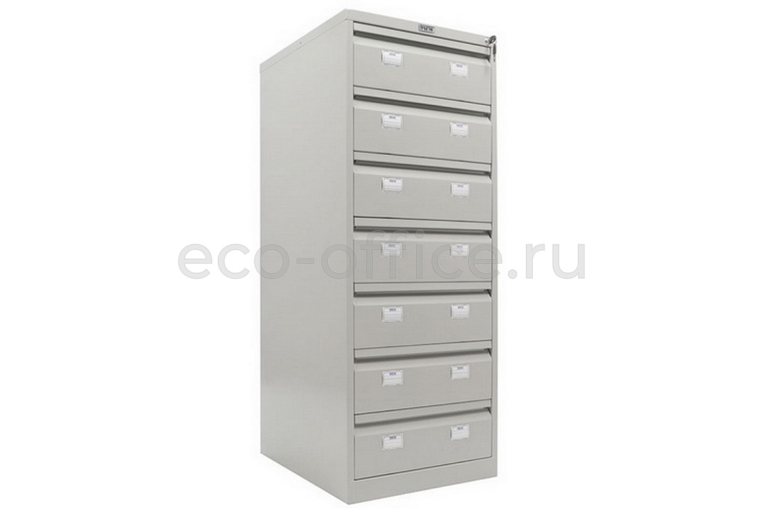 Шкаф картотека ПРАКТИК AFC-07С Серый RAL 7038  стоимость