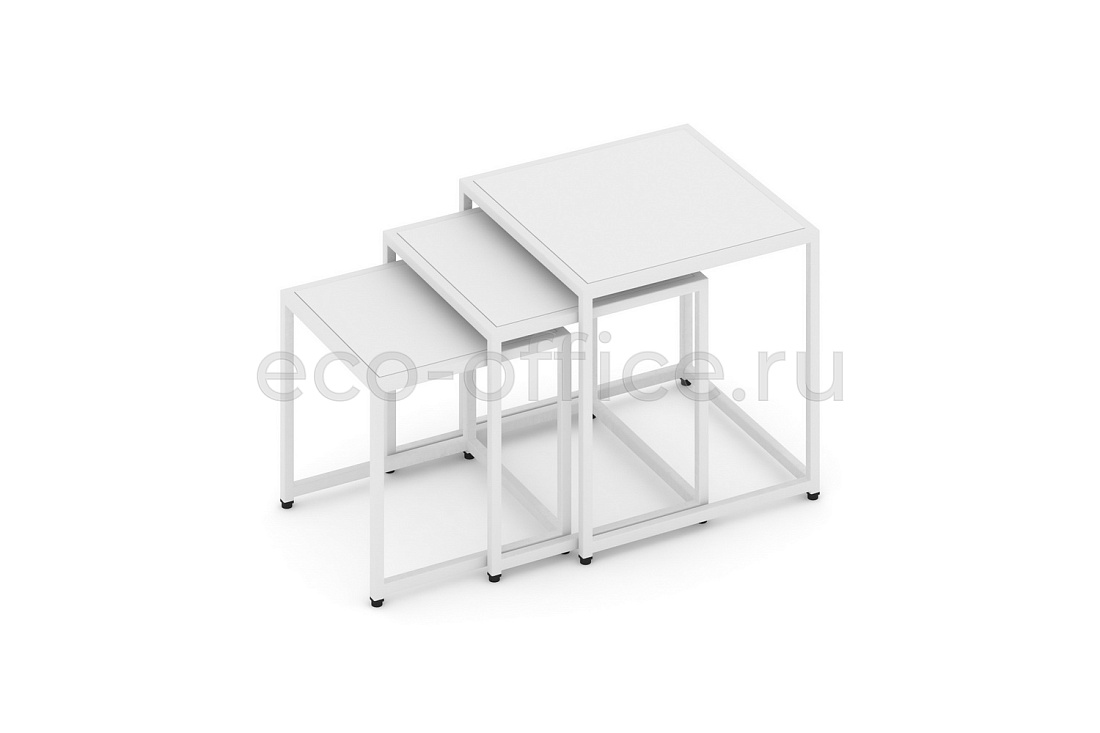 Стол журнальный LOFT VR.L-SJK-50 Белый бриллиант / Белый металл  стоимость