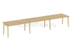 Стол переговорный (3 столешницы) ONIX WOOD OW.PRG-3.4 Тиквуд Светлый / Дуб Светлый фото