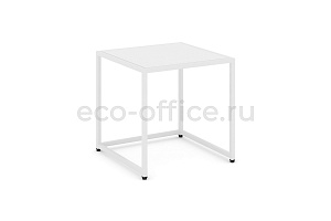 Стол журнальный LOFT VR.L-SJK-50 Белый бриллиант / Белый металл фото