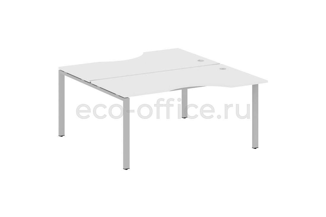 Рабочая станция криволинейная METAL SYSTEM STYLE БП.РАС-СА-2.1 Белый / Серый металл  стоимость