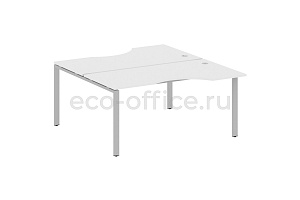 Рабочая станция криволинейная METAL SYSTEM STYLE БП.РАС-СА-2.1 Белый / Серый металл фото