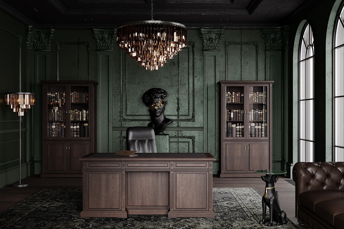 кабинет руководителя ministry дуб шоколад фото