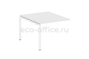 Проходной наборный элемент переговорного стола METAL SYSTEM STYLE БП.ППРГ-1 Белый / Белый металл фото