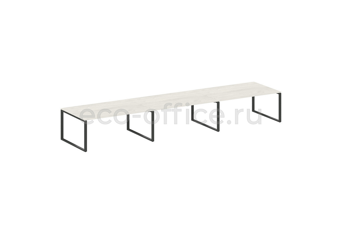 Стол переговорный (3 столешницы) METAL SYSTEM STYLE БО.ПРГ-3.5 Дуб Наварра / Антрацит металл   стоимость
