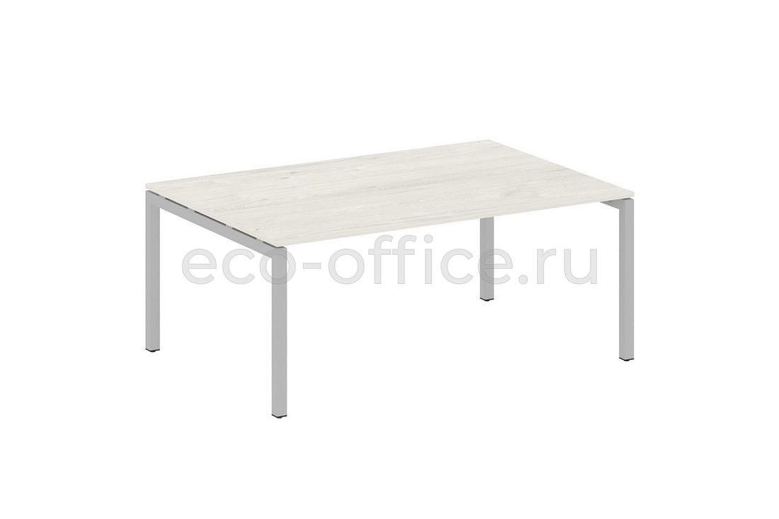 Стол переговорный (1 столешница) METAL SYSTEM QUATTRO 5x5 50БП.ПРГ-1.5 Дуб Наварра / Серый металл  стоимость