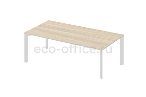 Стол руководителя VIRTUS VTS2010 Светлый дуб / Белый фото