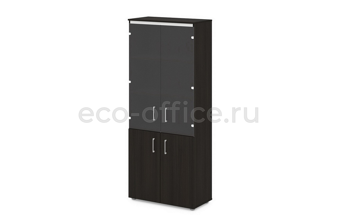 Шкаф для документов со стеклом SENTIDA S-614 Дуб Честерфилд  стоимость