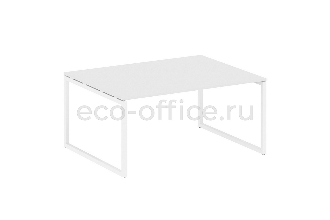 Стол переговорный (1 столешница) METAL SYSTEM QUATTRO 4x4 40БО.ПРГ-1.4 Белый / Белый металл  стоимость