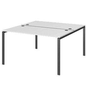 Бенч двойной на 2 рабочих места Protech АМБ-002 Белый/Антрацит фото