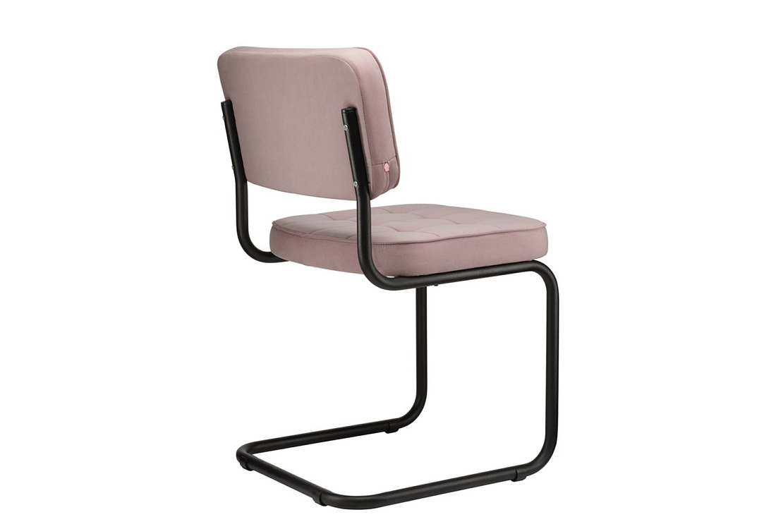 комплект конференц-кресел eco-chair colombo comfort clm-05 розовый велюр / чёрный металл фото