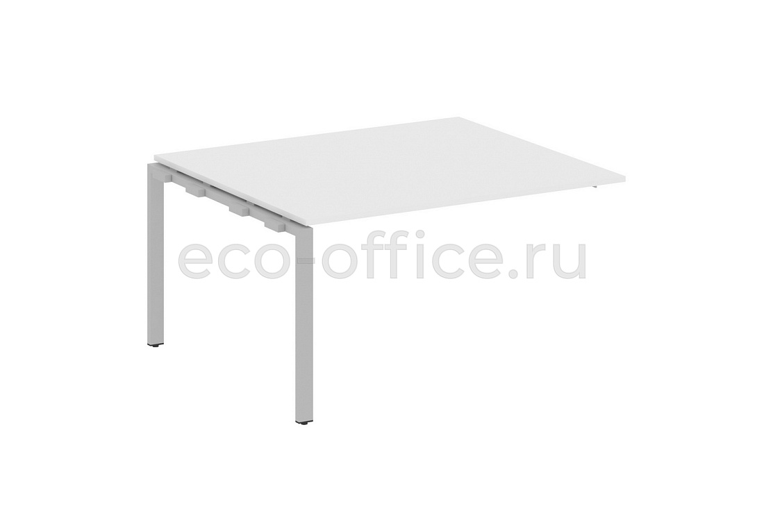 Проходной наборный элемент переговорного стола METAL SYSTEM STYLE БП.ППРГ-3 Белый / Серый металл  стоимость