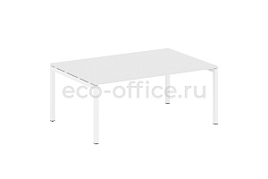 Стол переговорный (1 столешница) METAL SYSTEM QUATTRO 5x5 50БП.ПРГ-1.5 Белый / Белый металл фото