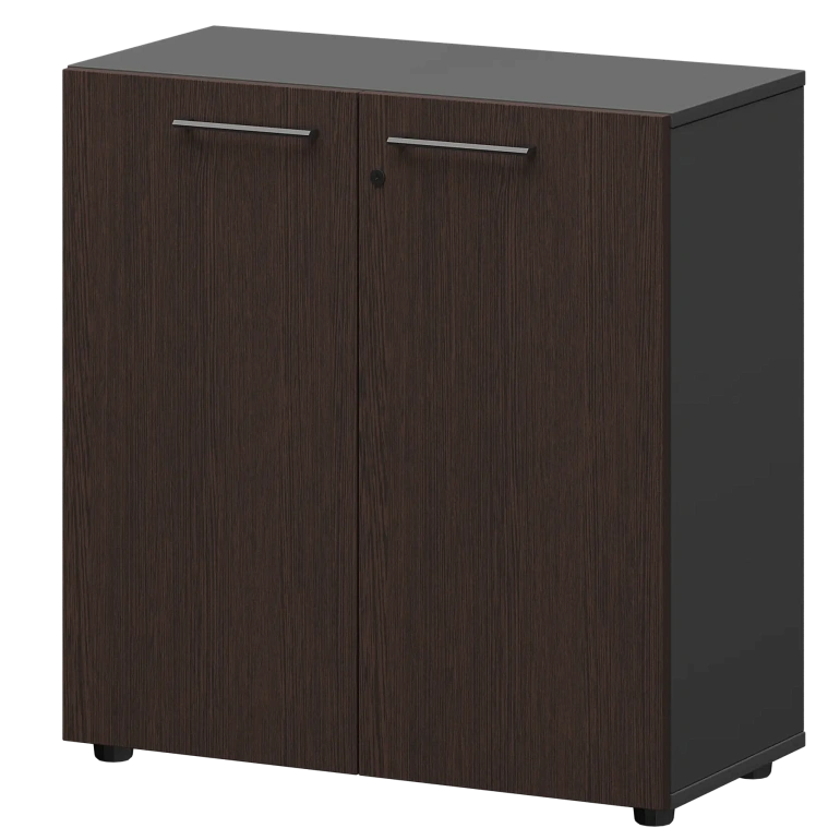 шкаф низкий закрытый protech смш28f дуб венге/графит фото