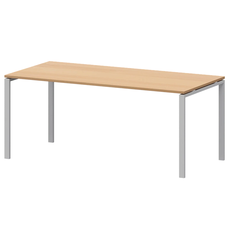 стол на металлокаркасе для заседаний protech ам-0058 ольха/белый фото