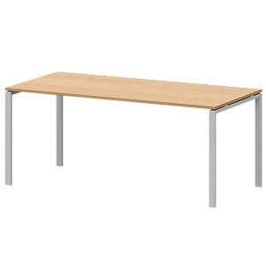 Стол на металлокаркасе для заседаний Protech АМ-0058 Ольха/Белый фото