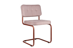 Конференц-кресло ECO-CHAIR COLOMBO Comfort CLM-05 Розовый велюр / Терракот металл фото