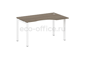 Стол криволинейный правый METAL SYSTEM QUATTRO 5x5 50БП.СА-2 Пр Вяз Благородный / Белый металл фото