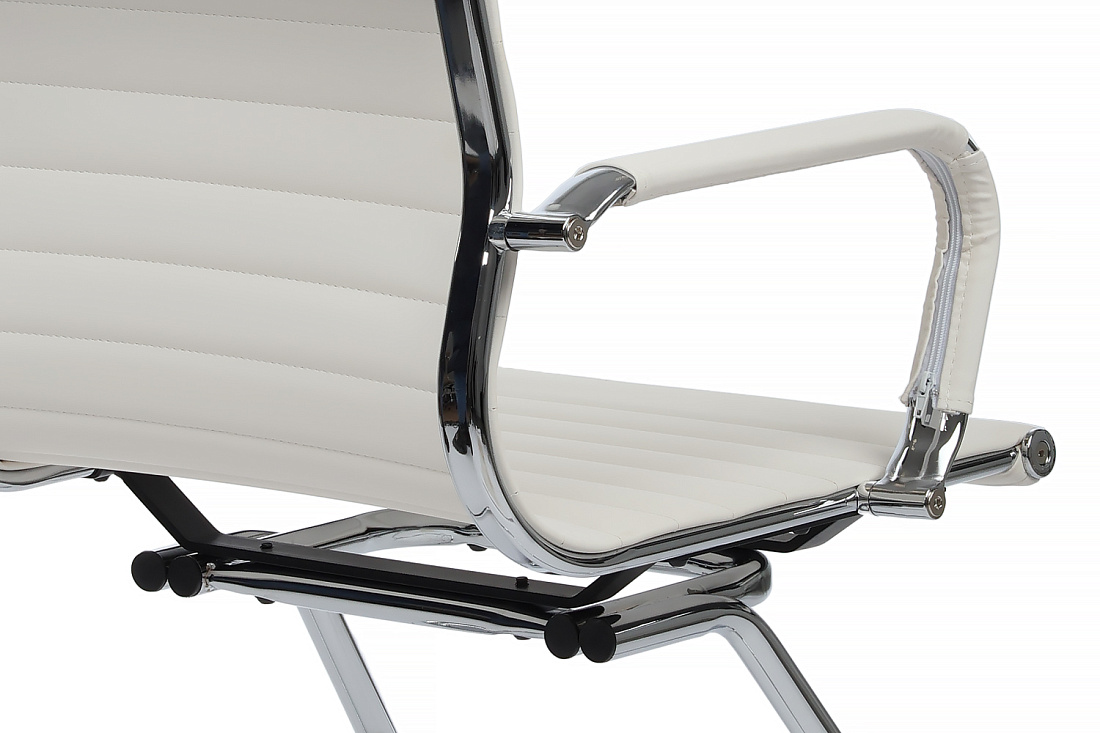 Конференц-кресло RV Chair HUGO 6002-3E Белая экокожа  стоимость