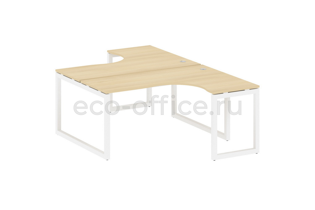 Рабочая станция криволинейная METAL SYSTEM QUATTRO 5x5 50БО.РАС-СА-2.4 Акация Лорка / Белый металл  стоимость