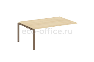 Проходной наборный элемент переговорного стола METAL SYSTEM STYLE БП.ППРГ-5 Акация Лорка / Мокко металл фото