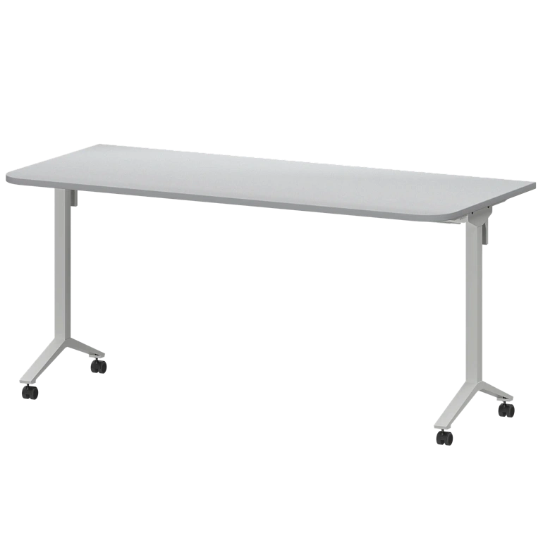 стол мобильный складной радиусный protech мб22-160.70р серый/белый фото