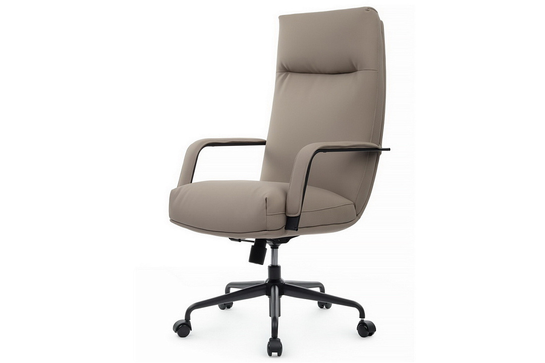 кресло руководителя rv chair otto cm-p001as бежевая экокожа фото