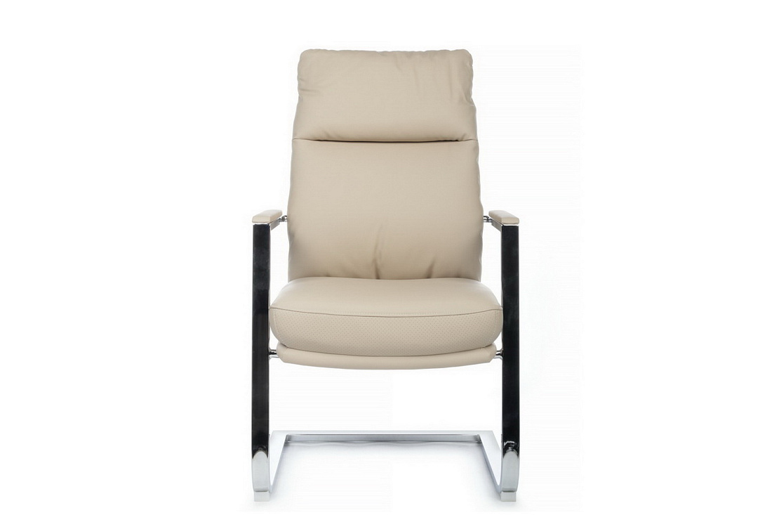 конференц-кресло rv chair leon-sf d916 кремовая экокожа фото