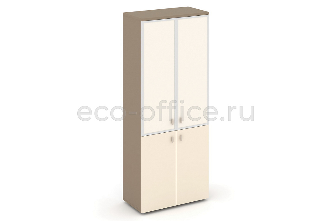 Шкаф высокий широкий ESTETICA ES.ST-1.2R I Латте / Сатин купить в Москве