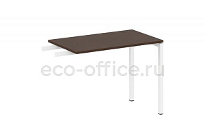 Приставной элемент на П-образном м/к METAL SYSTEM QUATTRO 4x4 40БП.ПР-3 Венге Цаво / Белый металл фото