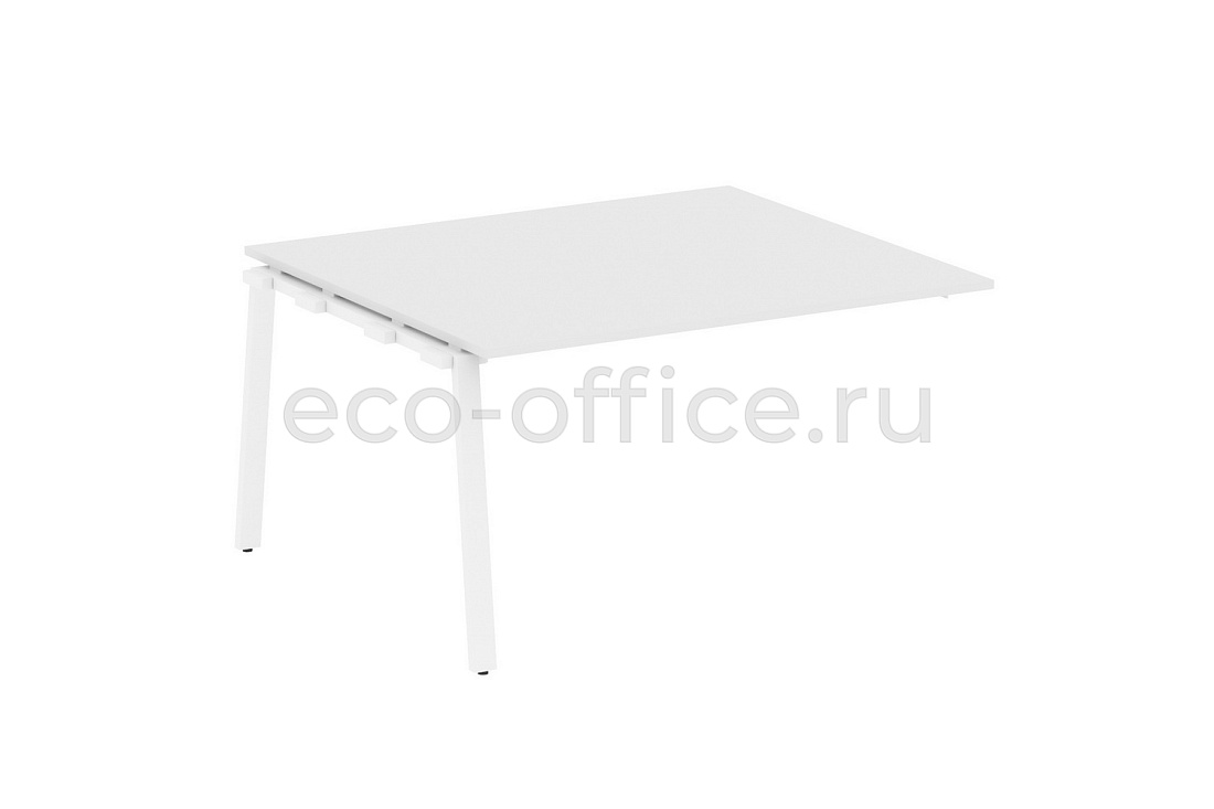 Проходной наборный элемент переговорного стола METAL SYSTEM STYLE БА.ППРГ-3 Белый / Белый металл  стоимость