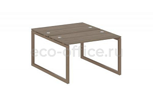 Рабочая станция METAL SYSTEM QUATTRO 5x5 50БО.РАС-СП-2.2 Вяз Благородный / Мокко металл фото