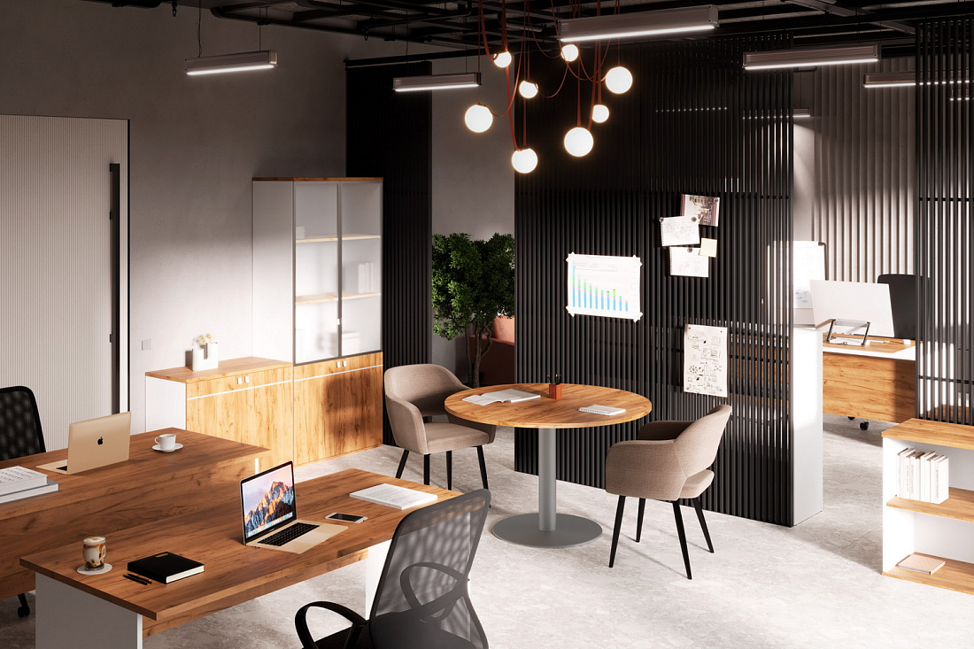 мебель для персонала tess дуб крафт золотой фото