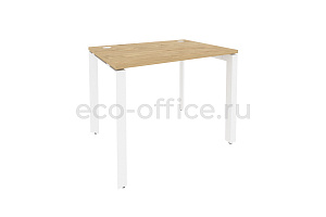 Стол рабочий на П-образном м/к ONIX O.MP-SP-1.7 Тиквуд Светлый / Белый металл фото