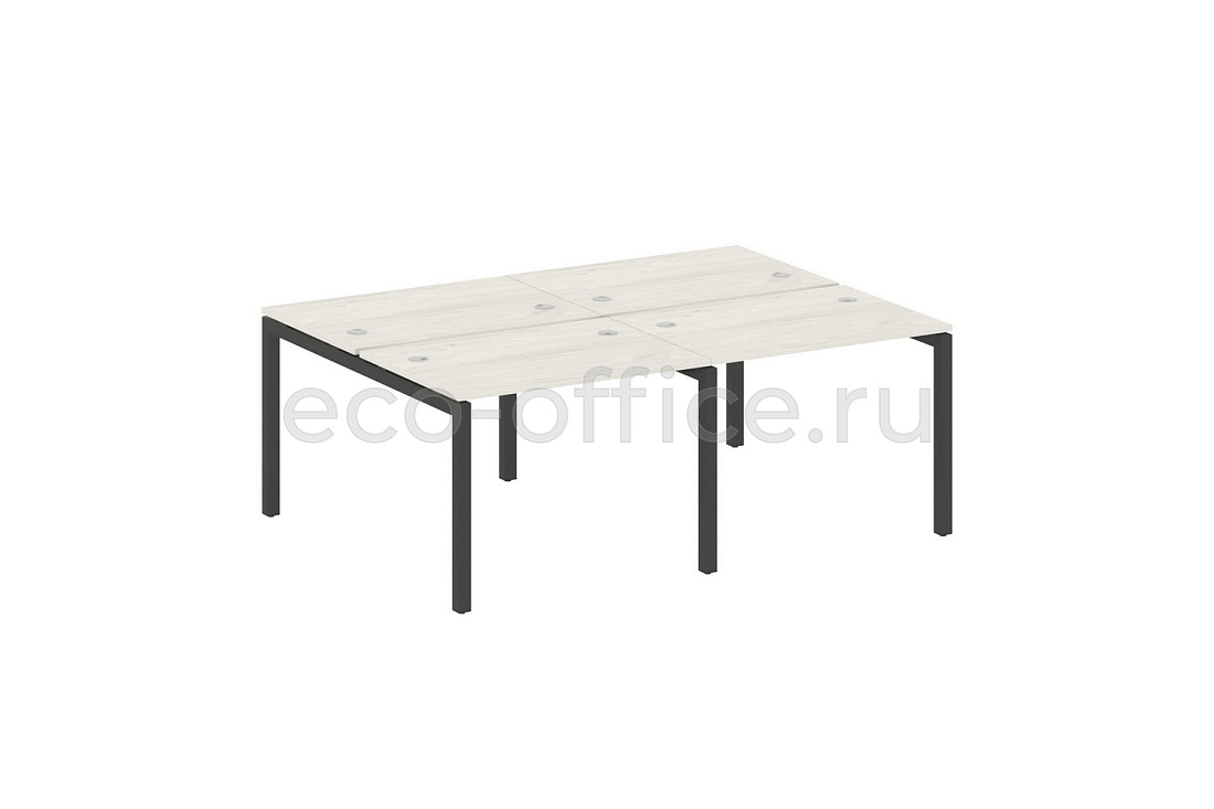 Рабочая станция на 4 рабочих места METAL SYSTEM QUATTRO 5x5 50БП.СМ-4.1 Дуб Наварра / Антрацит металл   стоимость