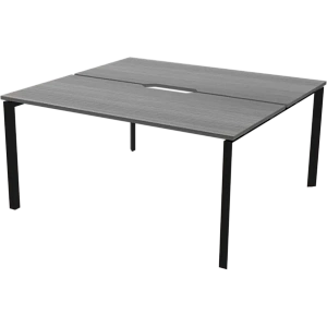 Бенч двойной на 2 рабочих места Protech НТМП.П.Б2-120 Лиственница/Антрацит фото