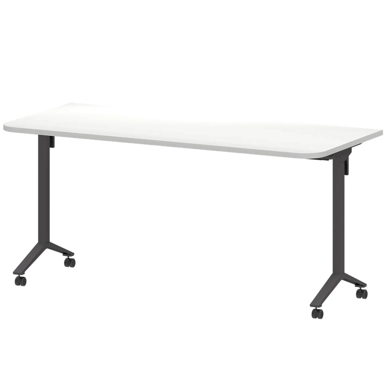 стол мобильный складной радиусный protech мб25-160.70р белый/антрацит фото