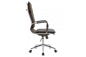 Кресло руководителя RV Chair HUGO 6003-1SE Чёрная экокожа фото