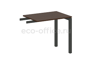 Приставной элемент на П-образном м/к METAL SYSTEM QUATTRO 5x5 50БП.ПР-2 Венге Цаво / Антрацит металл фото
