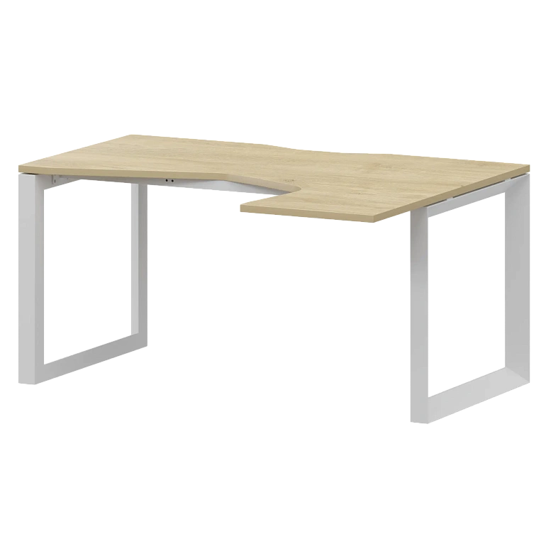 стол эргономичный правый на металлокаркасе protech нтмп.о-040.пр баттл рок/белый фото