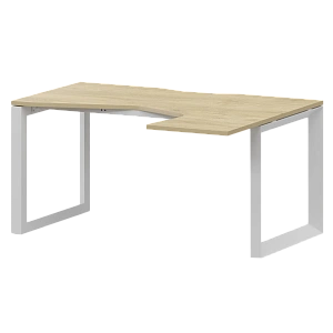 Стол эргономичный правый на металлокаркасе Protech НТМП.О-040.ПР Баттл Рок/Белый фото