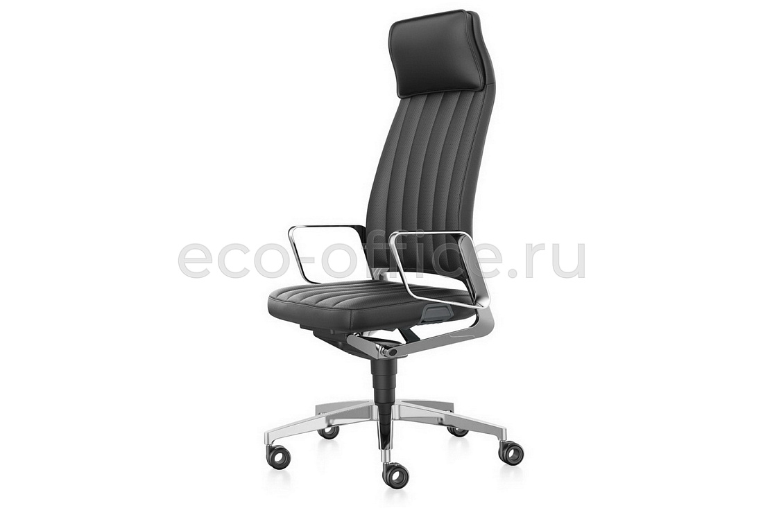Кресло руководителя Interstuhl VINTAGE Чёрная кожа с перфорацией  стоимость