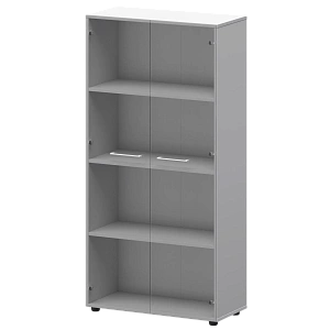 Шкаф высокий со стеклом Protech СМШ48S(Б) Белый фото