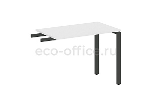 Приставной элемент на П-образном м/к METAL SYSTEM STYLE БП.ПР-3 Белый / Антрацит металл фото